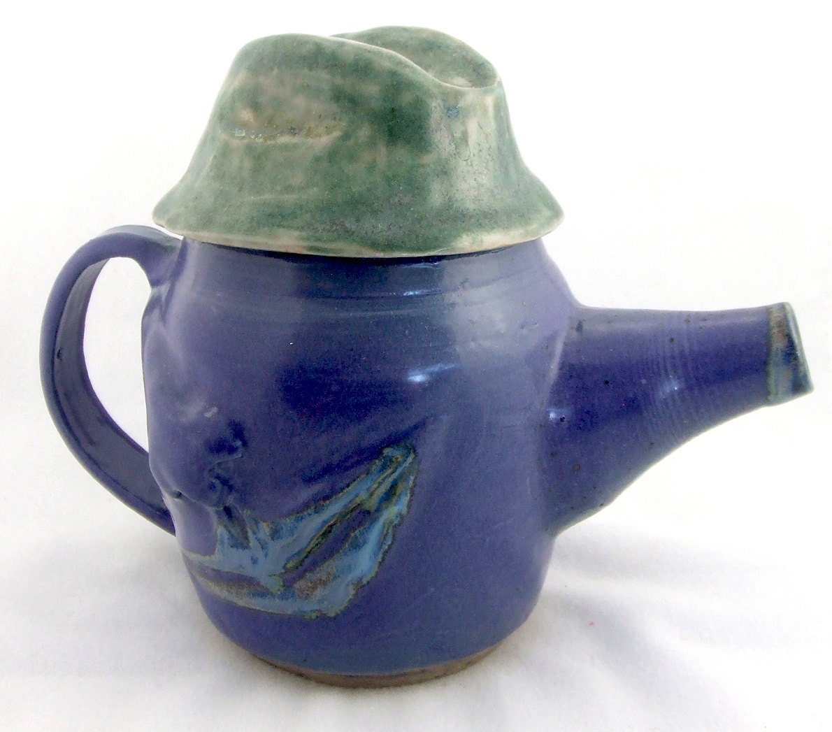 Ceramic Teapot. PURPLE MAN Teapot. Funky and Funny Ceramic Pottery. Handmade  Stoneware Teapot. Hand Built Ceramics.