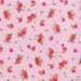 NEW Japanese, Lecien FLOWER SUGAR, Spring 2012, Mini Roses and Polka Dots in Pink, Fat Quarter
