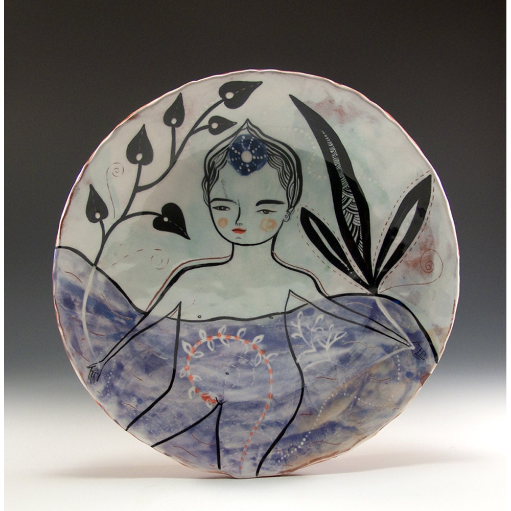 A Round Ceramic Serving Dish - Chest Deep