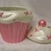 Flutterby Cupcake Jar Pink