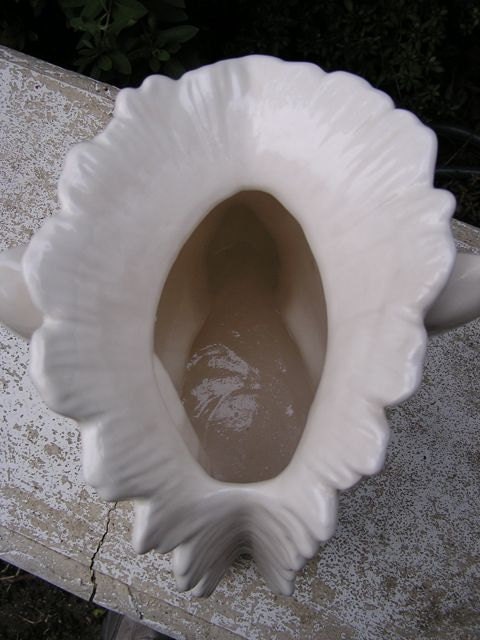 SALE 50% OFF  Glazed Zebra Head Vase