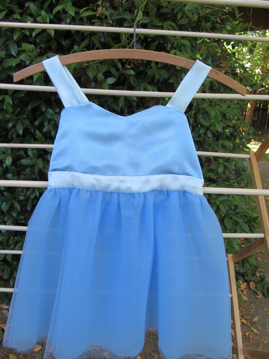 Blue ballerina good witch dress up apron girls