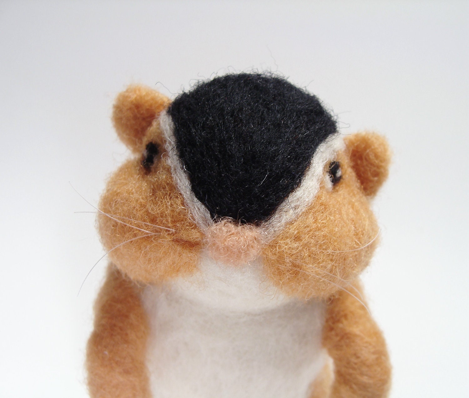 Needle felted Animal - Chipmunk Needlefelted Soft Sculpture by Bella McBride
