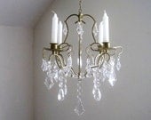The Ritz Golden Glam 4 Candle Chandelier MADE TO ORDER