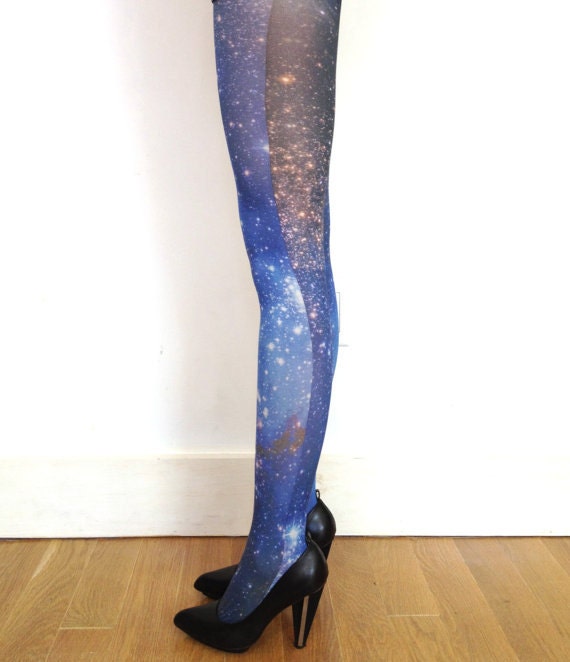 Galaxy Tights Magellanic Cloud Nebula Space Sheer Leggings