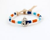 Woven Friendship Bracelet - Anchor - Nautical