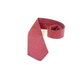 Vintage 1960s Burgundy Wool Tie by Liberty of London