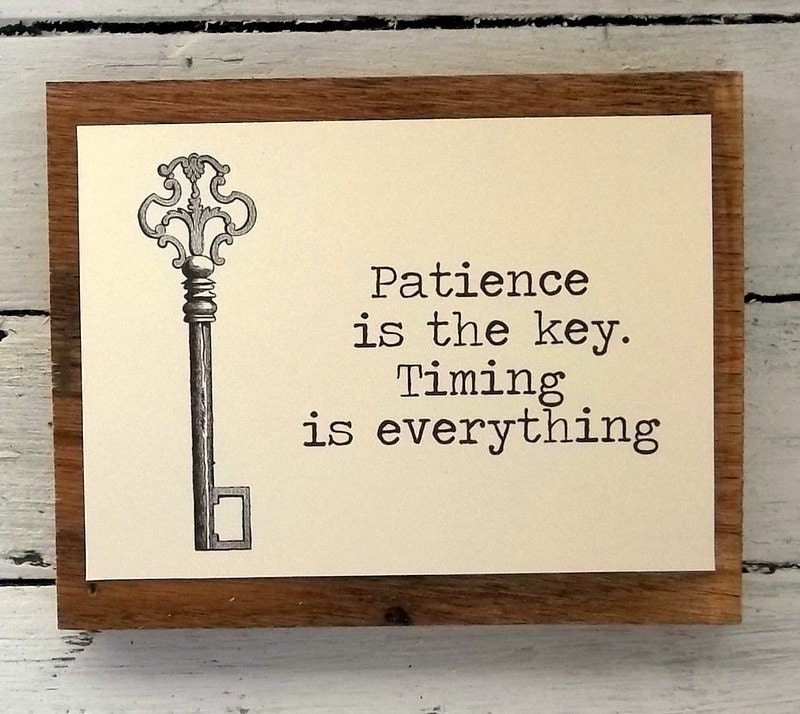 skeleton key wood sign Inspirational quote Reclaimed wood shabby chic Rustic art 5x7