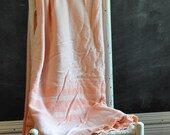 Vintage Peach Camp Blanket Striped Flannel