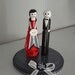 Until Death Us Do Part Gothic Themed Wedding Cake Topper