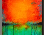 Rejuvenate - 24 x 18 - Abstract Acrylic Painting - Contemporary Wall Art - Highly Textured