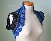 INSTANT DOWNLOAD, RAINBOW, Crochet shrug pattern pdf