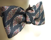 Vintage Bow Tie : Mens Bow Tie - Bowtie in Black Red Regal Print from Nordstrom