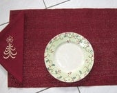 Christmas Placemats Napkins Holiday Linens Tablecloth Table Runner Kitchen Dining room Room Decor Home Decor Mantel Tree Ornament Decoration
