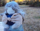 Needle felted soft sculpture doll
