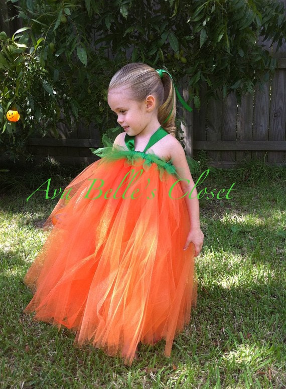 Little Pumpkin Tutu Halloween Costume 12m to 5T