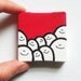 Acrylic Painting On Canvas - Original - Tiny Miniature Painting - Magenta Pink Version - Cheps