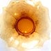 Vintage Cambridge Apple Blossom Bowl, RARE 1936 Etched Elegant Amber Glass Flare Bowl     SALE    I take Credit Cards