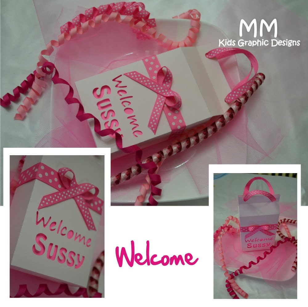 Original Favor Boxes - Set of 20 - Birthday Party - Baby Shower - It is a Girl