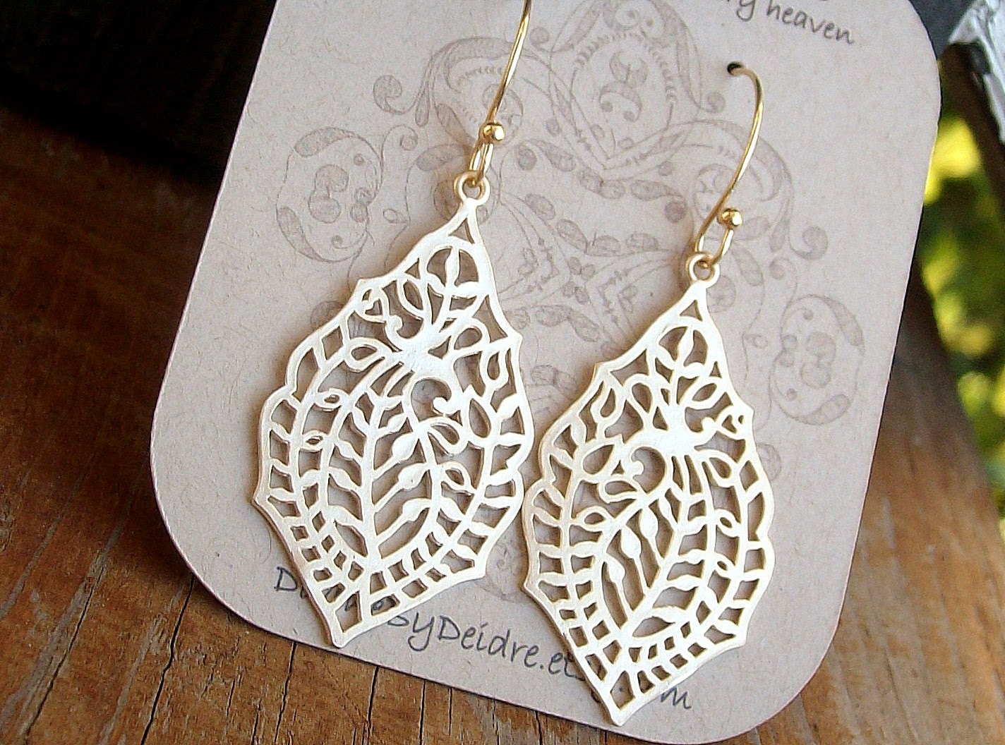 Filigree Earrings...Gold or Silver