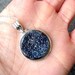 SALE...Midnight Blue Druzy Necklace...OOAK