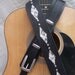 Cool Guitar Strap Real Snakeskin and Black Leather Rock a Billy Beautiful Buckle set