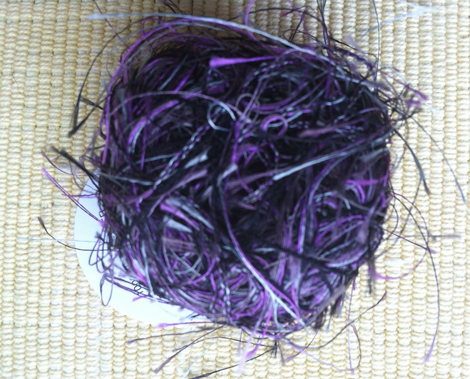 Trendsetter Shadow Purple Black Grey Long Eyelash Yarn no 1004 77Yds