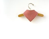 Red Gingham Bib for drooling Babies, Organic bandana Bib in red and white, baby valentines day gift under 20USD