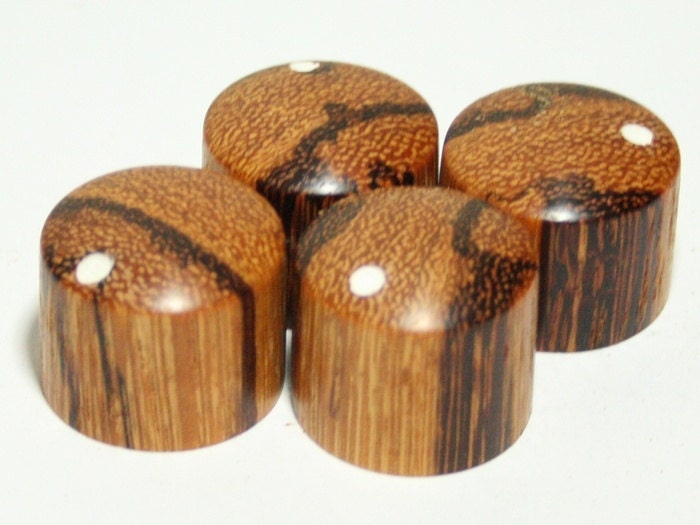 Set of 4 Marblewood Guitar Knobs (15/16 inch diameter)