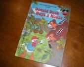 Walt DISNEY Donald Duck Buys a House 1986 hard cover children's BOOK