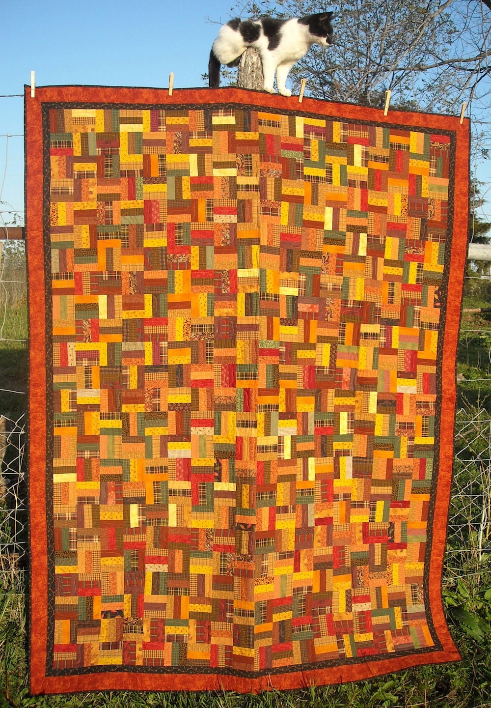 Forever Fencin' Patchwork Quilt PDF Pattern