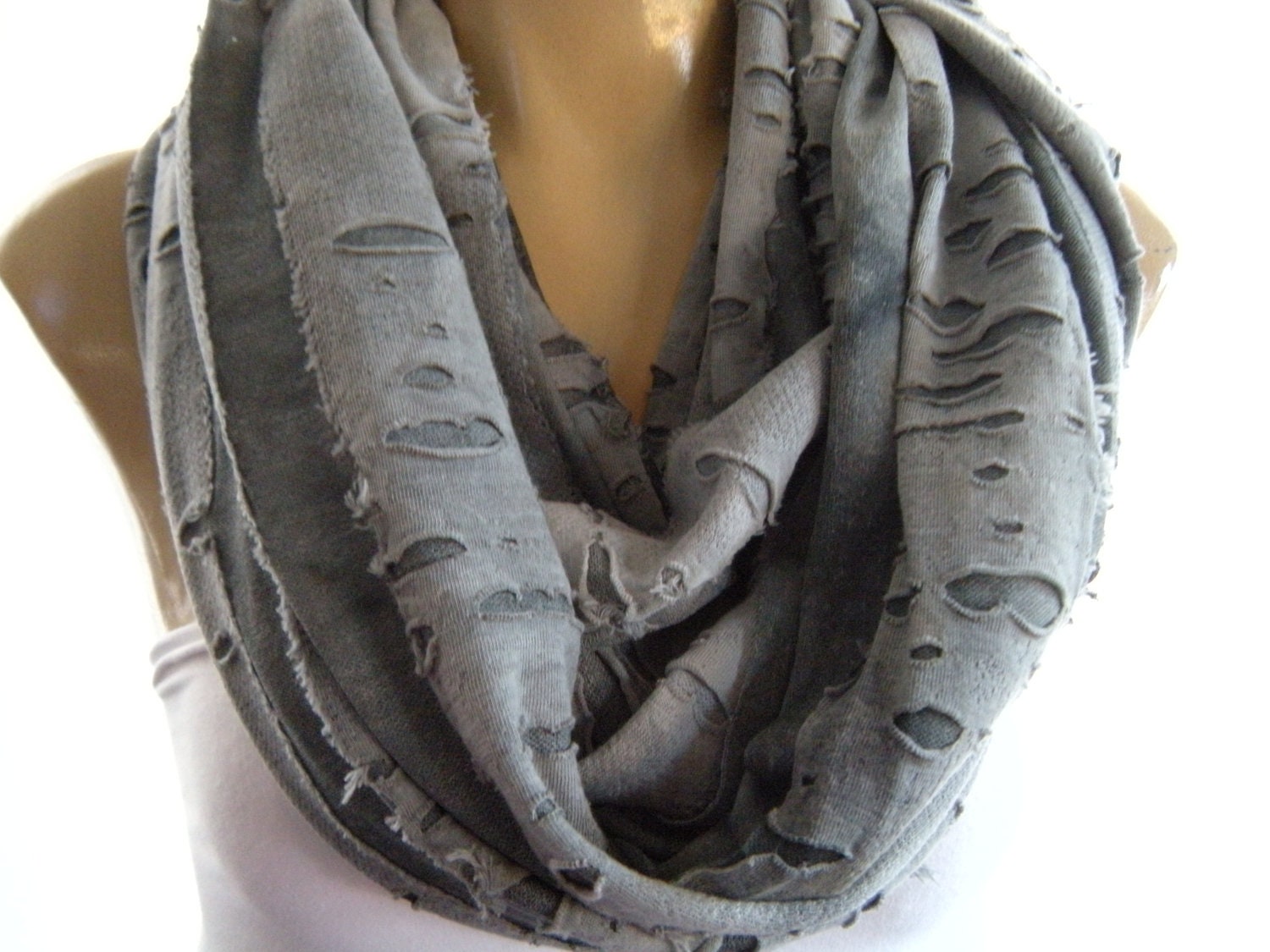 Storm at the Desert......Nomad Cowl....Shredded texture....Infinity Scarf..Limited  Desert Collection
