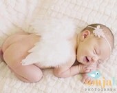 Baby Angel wings, you choose color either white or pink angel wings. Ready to ship. Great newborn photography prop