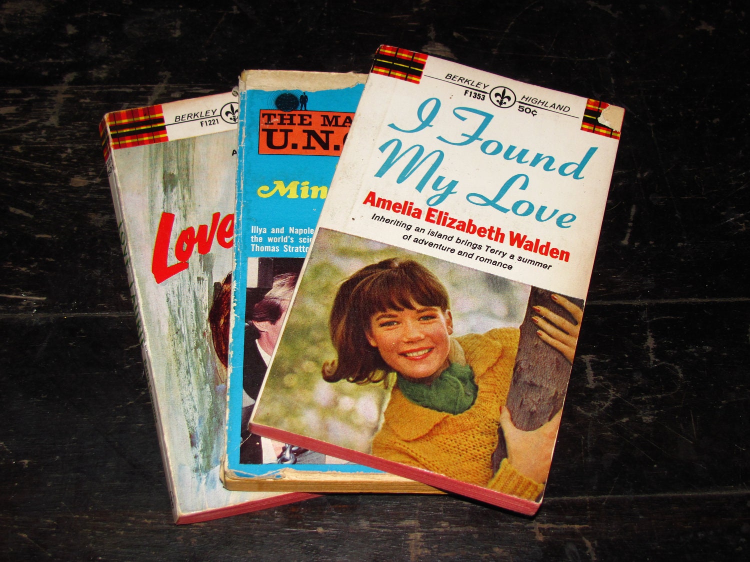 1960's Cheesy Romance Novels, Instant Collection, LOT of 3