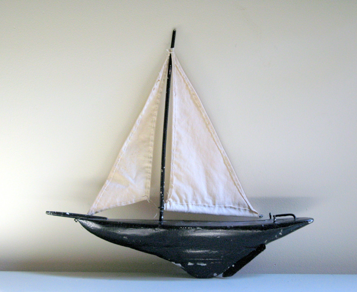vintage sailboat pond yacht