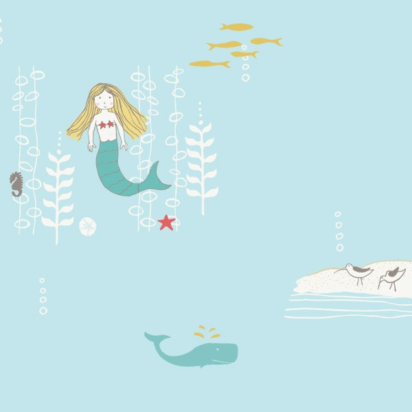 Mermaid from Storyboek Two by Jay-Cyn Designs for Birch Fabrics- Half Yard