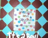 Hand Painted Square Its a Boy Picture Frame