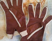 Coco Brown Vintage Leather Driving Gloves