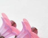 Pink Posies Flower Earrings