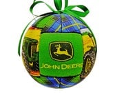 John Deere Kimekomi Quilted Holiday Christmas Ornament Country Farm Children and Kids