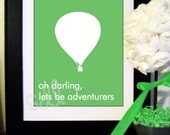 PRINTABLE PDF Oh darling, lets be adventurers Quote 8x10 Il_170x135