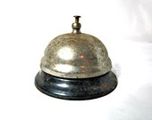 Vintage Desk Bell Hotel Clerk Bell School Desk Bell - RusticHill