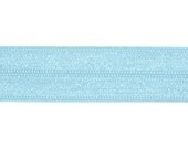 5/8 inch Fold Over Elastic for Baby Headbands - 5 Yards of Light Blue