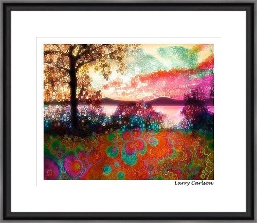 Hudson.River.Sunset...16x20 matted fine art giclee print / landscape photograph