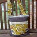 Yellow, Brown, and Grey Reversible Women's Tote Bag
