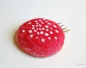 Needle Felted Amanita Mushroom Cap Fascinator 