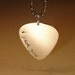 I pick you bronze guitar pick pendant