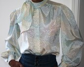 Vintage Bow Blouse Size Small