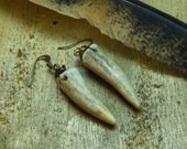 Beaumont The Fawn, Aspirations of a Stag. Rustic deer Antler earrings