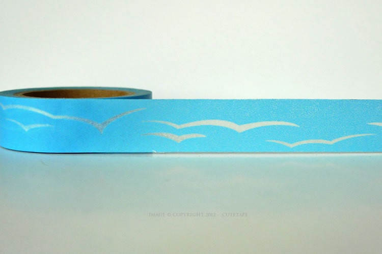 Chugoku Washi Tape Blue Sky Seagull